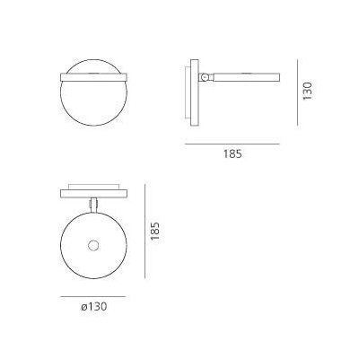 Artemide Demetra faretto led dimensioni