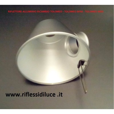 Artemide riflettore alluminio ricambio per Tolomeo 