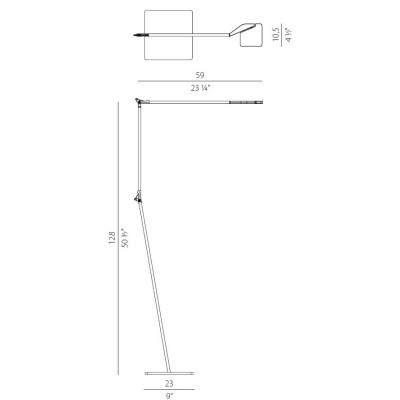 Panzeri Jackie terra/piantana led dimensioni