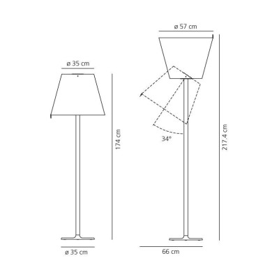 Artemide Melampo Mega terra dimensioni