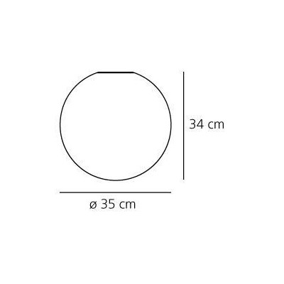 Artemide Dioscuri diffusore cm 35 di ricambio tavolo parete/soffitto dimensioni