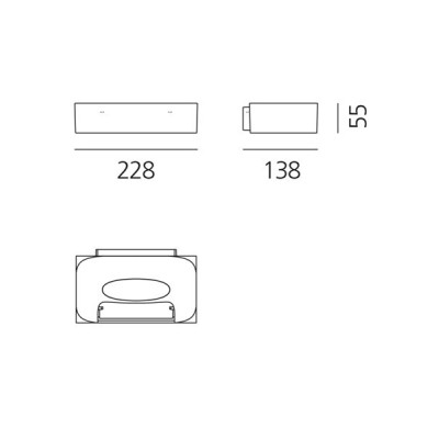 Artemide Melete parete led dimensioni