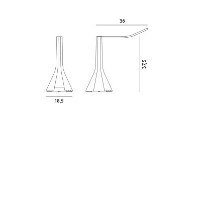 Rotaliana ladiva lampada da tavolo led dimensioni