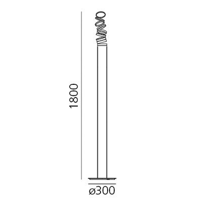 Artemide decomposè light terra dimensioni