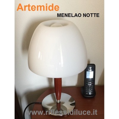 Artemide lumetto Menelao notte il vetro di ricambio