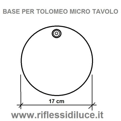 Artemide base di ricambio per tolomeo micro da tavolo dimensioni