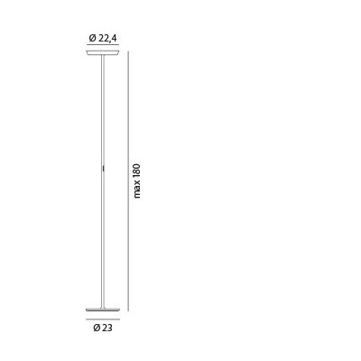 Rotaliana prince f1 piantana led dimensioni