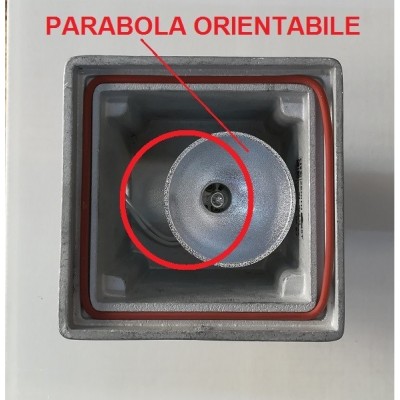 Mareco illuminazione faro zenit quadrato con parabola oscillante