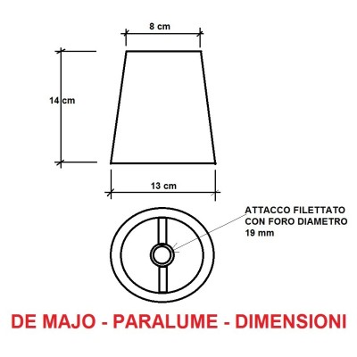 de majo paralume di ricambio per lampadario 2599 shade dimensioni