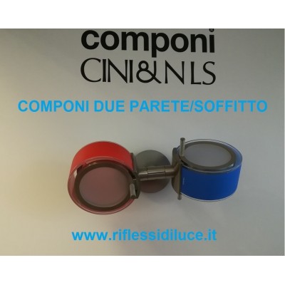 Cini & nils componi 75 due parete soffitto  struttura nichel satinato