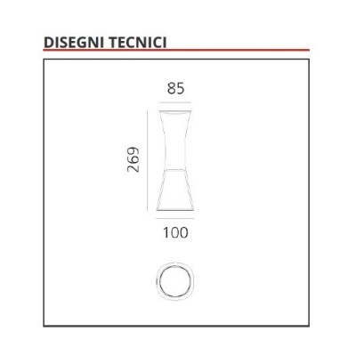 Artemide Come Together bianca ricaricabile led da tavolo