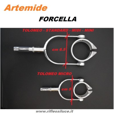 Artemide forcella di ricambio differenza dimensioni standard e micro