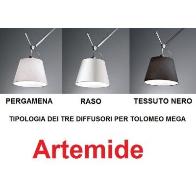 Artemide le tre tipologie di diffusori per tolomeo mega