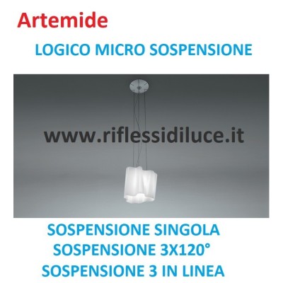 Artemide vetro di ricambio per logico micro sospensione