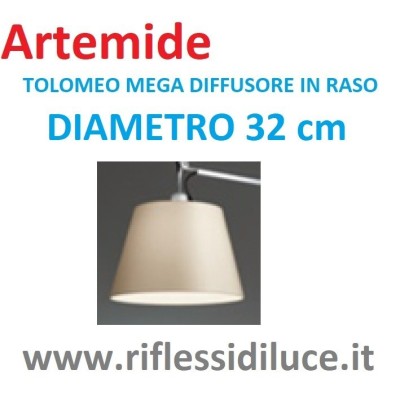 Artemide tolomeo mega terra diffusore in pergamena diametro 32 cm