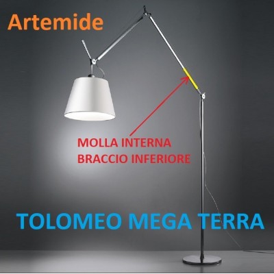 Artemide molla di ricambio primo braccio inferiore tolomeo mega terra