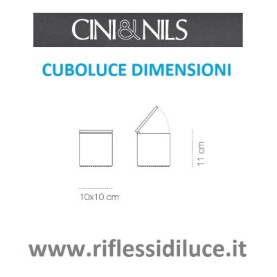 Cini & Nils cuboluce dimensioni