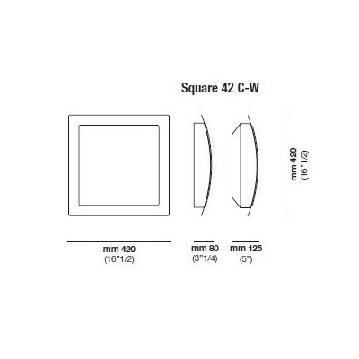 DIMENSIONI TRECILUCE SQUARE CW 42