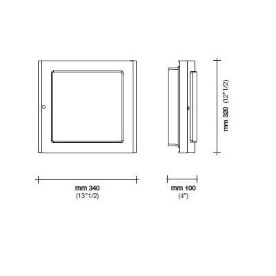 DIMENSIONE TRECILUCE FLAT IP65 