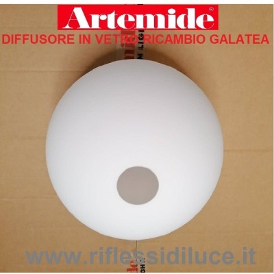 Artemide vetro sferico di ricambio per galatea tavolo