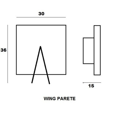 DIMENSIONI TRECILUCE WING 30 PARETE