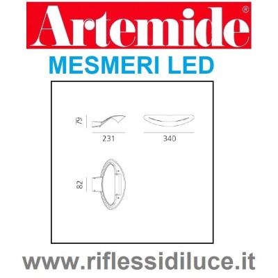 Artemide mesmeri led dimensioni