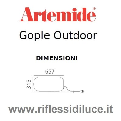 Artemide gople outdoor dimensioni