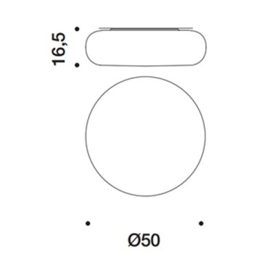 DIMENSIONI  ARTEMIDE ITKA TAVOLO 50