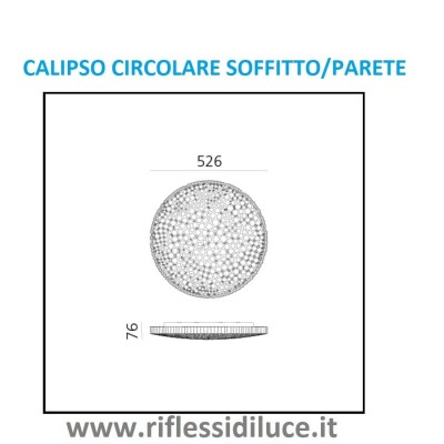 Artemide calipso circolare dimensioni