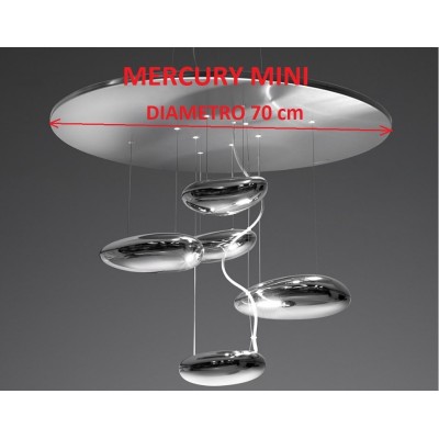 Artemide mercury mini sia soffitto che sospensione diametro del piatto riflettore