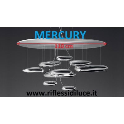 Artemide mercury alogeno diametro del piatto riflettore comune per versione a soffitto e sospeso