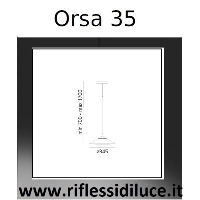 Artemide orsa 35 dimensioni