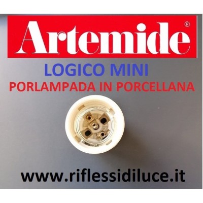 Artemide portalampada con attacco a vite E27 ricambio per logico mini