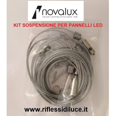 Novalux kit led con cavi di acciaio per sospensione pannelli led