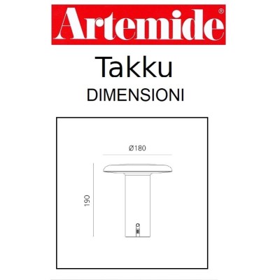 Artemide Takku dimensioni