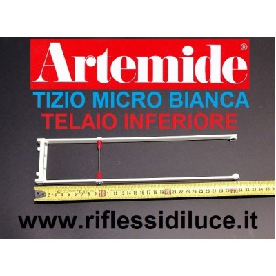 Artemide Tizio micro bianca primo telaio inferiore lunghezza