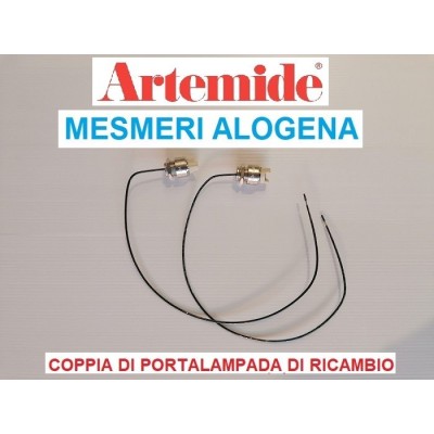 Artemide coppia portalampadina con attacco R7s ricambio per Mesmeri alogena