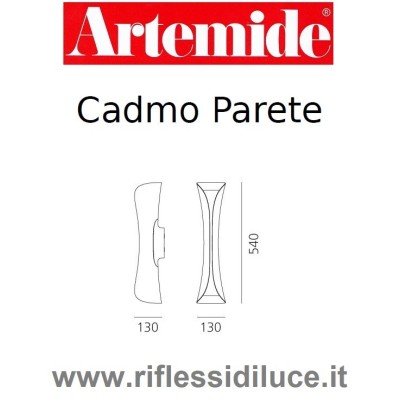 Artemide Cadmo parete dimensioni