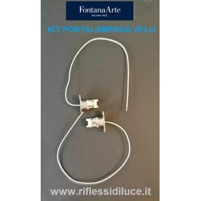 kit portalampada di ricambio per FontanaArte velo sospensione