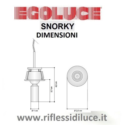 Egoluce faretto da incasso led Snorky dimensioni