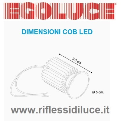 Egoluce kit cob led 8.7W dimensioni