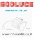 Egoluce kit cob led 8.7W dimensioni