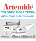 Artemide interruttore ON/OFF ricambio Tolomeo mega terra