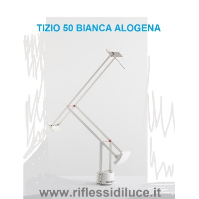 Artemide ricambi originali per Tizio 50 alogena di colore bianco