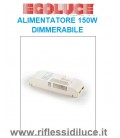 Egoluce alimentatore dimmerabile 150W per strep led 24V