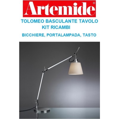 Artemide Tolomeo basculante da tavolo cavo elettrico