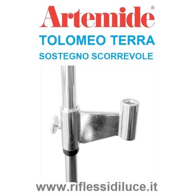 Artemide sostegno scorrevole alluminio per Tolomeo terra