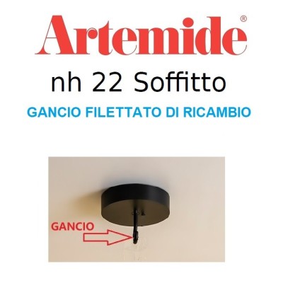 Artemide|ricambio|nh soffitto|gancio filettato|a salerno|