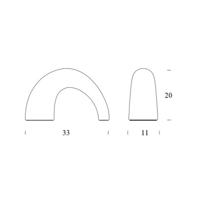 FontanaArte lampada da tavolo Thor piccolo E14 1X40W